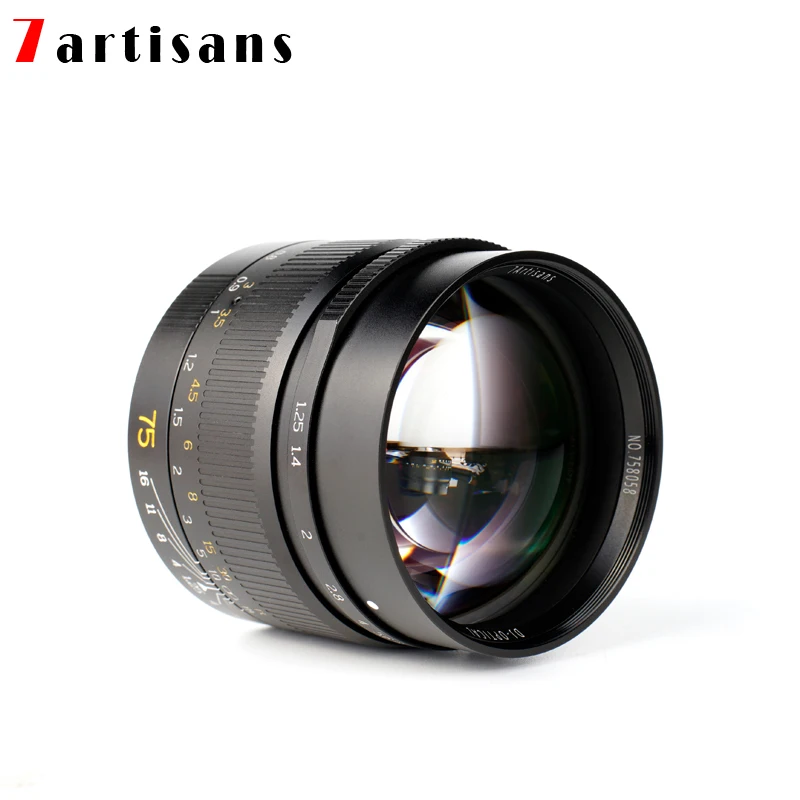 7artisans 75 мм F1.25 портретный объектив Leica M-mount для Camera M-M M240 M3 M5 M6 M7 M8 M9 M9P M10 Бесплатная
