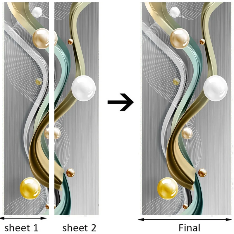 Самоклеящаяся дверная наклейка из ПВХ, 3D стерео Геометрическая мраморная линия, Настенные обои для гостиной, спальни, домашнего декора, креативная художественная наклейка