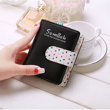

1Pc Mini Wallet Women Cute Fashion Top Quality Small Purse PU Leather Female Money Bag Zipper Coin Pocket Clutch Card Handbag