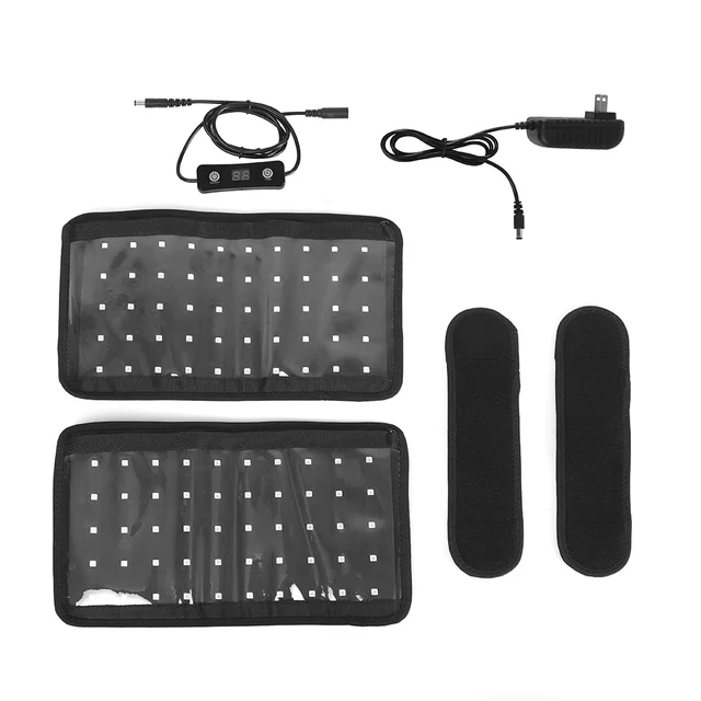 Physiotherapy Device Red Infrared Light Therapy Belt For Pain Relief Flexible Wearable Wrap Leg&Arms Calf Pad Body Massage A Pair