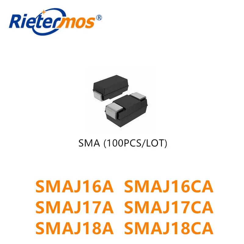 100 шт. высокое качество SMAJ16 SMAJ16CA SMAJ17 SMAJ17A SMAJ17CA SMAJ18 SMAJ18A SMAJ18CA SMA|sma|sma sma |