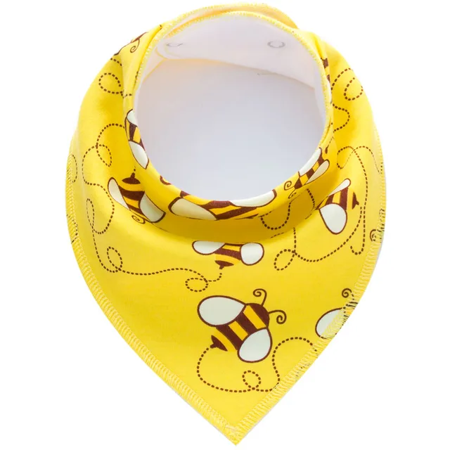 Baby Bibs Triangle scarf Cotton Cartoon Child Baberos Bandana Bib Babador Dribble Bibs Newborn Slabber Absorbent Cloth Bib B44