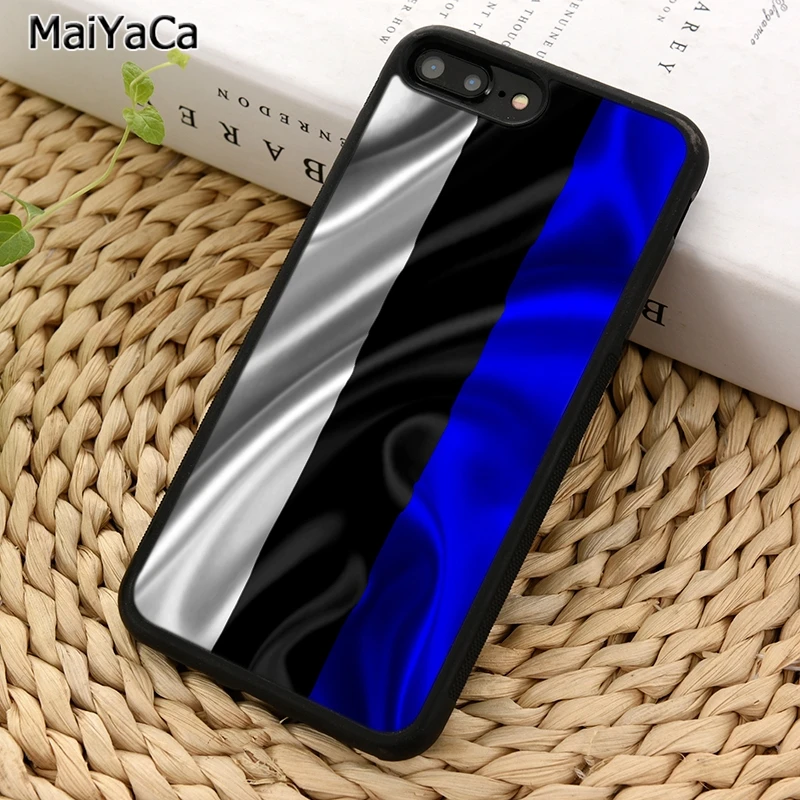 MaiYaCa эстонский Национальный флаг баннер чехол для телефона iPhone 5 6S 7 8 plus 11 12 Pro X XR XS