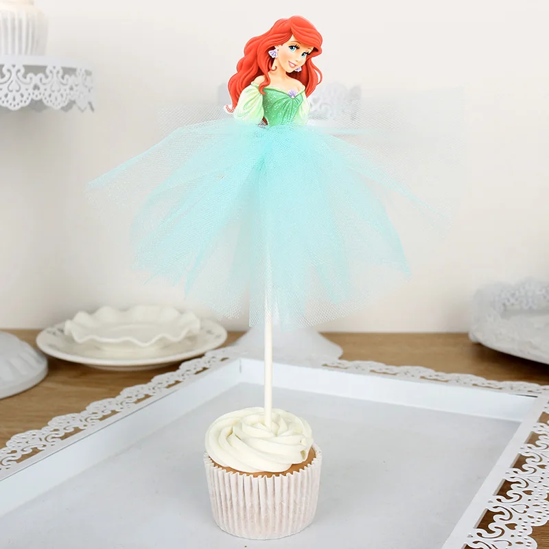 Замороженная Принцесса торт Топпер украшение для торта ко дню рождения принцесса заколки для волос вечерние принадлежности - Цвет: Flag5-1pcs