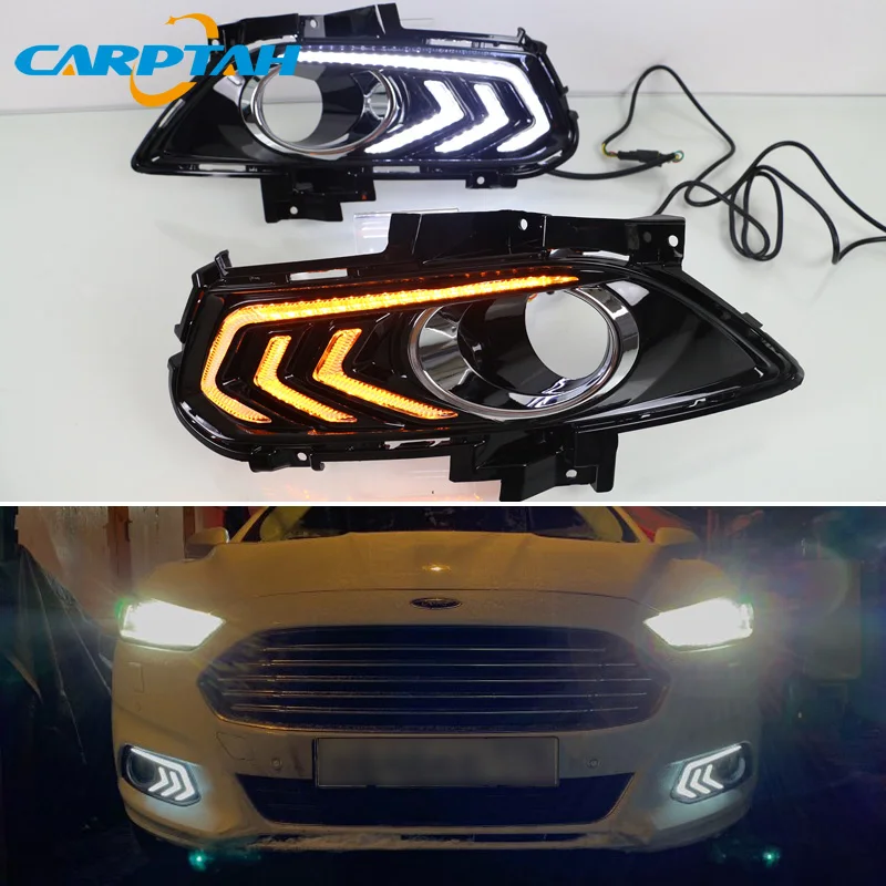 12v Car Led Drl Daylihgts For Ford Mondeo Fusion 2013 2014 2015 2016