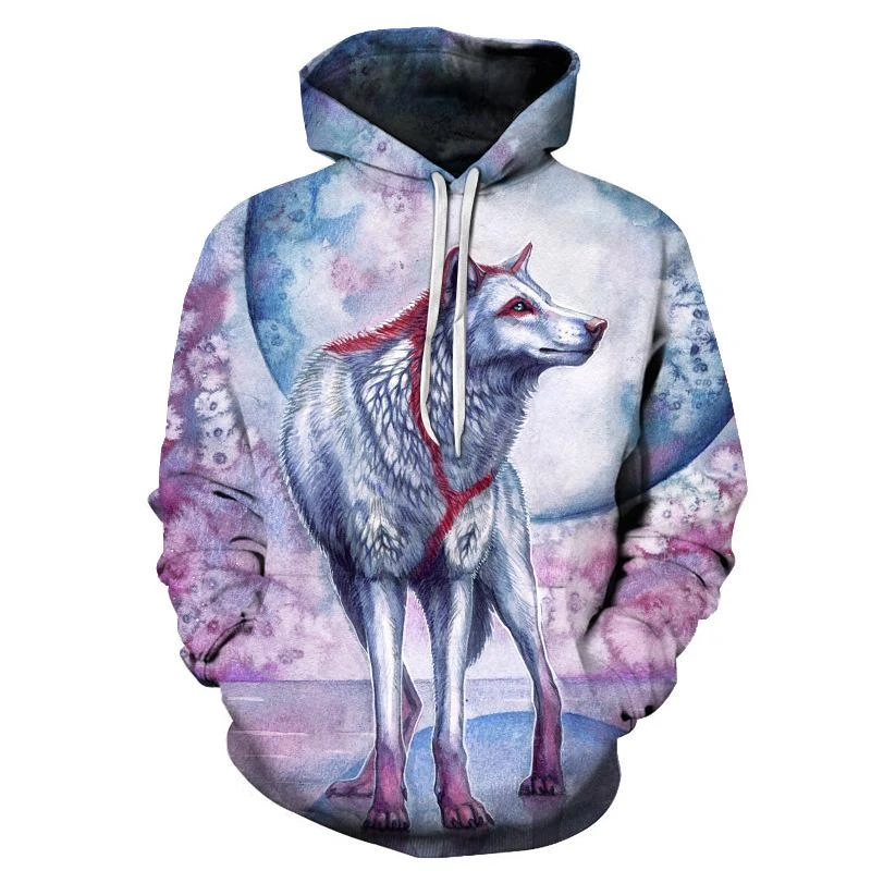 cueva buque de vapor Contable Sudadera con capucha con dibujo de lobo en 3D para hombre 2020, Jersey,  ropa deportiva de moda para S 6XL|Sudaderas con capucha y sudaderas| -  AliExpress