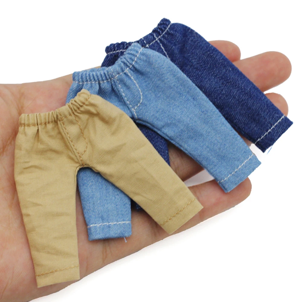 Doll Clothes Ob11 Baby Jeans For 1/12 BJD Doll Obitsu 11 Accessories Cute Pants Birthday Present