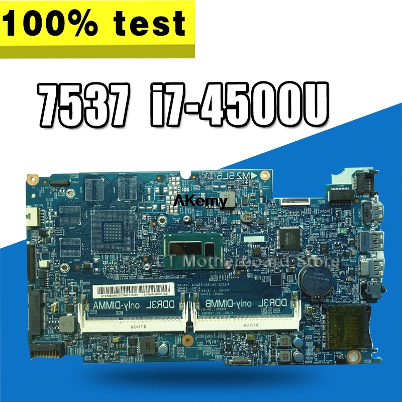 

Placa, Motherboard 48.47L01.021 For Dell Inspiron 15 7537 Laptop Motherboard CN-0C8YDH 0C8YDH C8YDH With I7-4500U