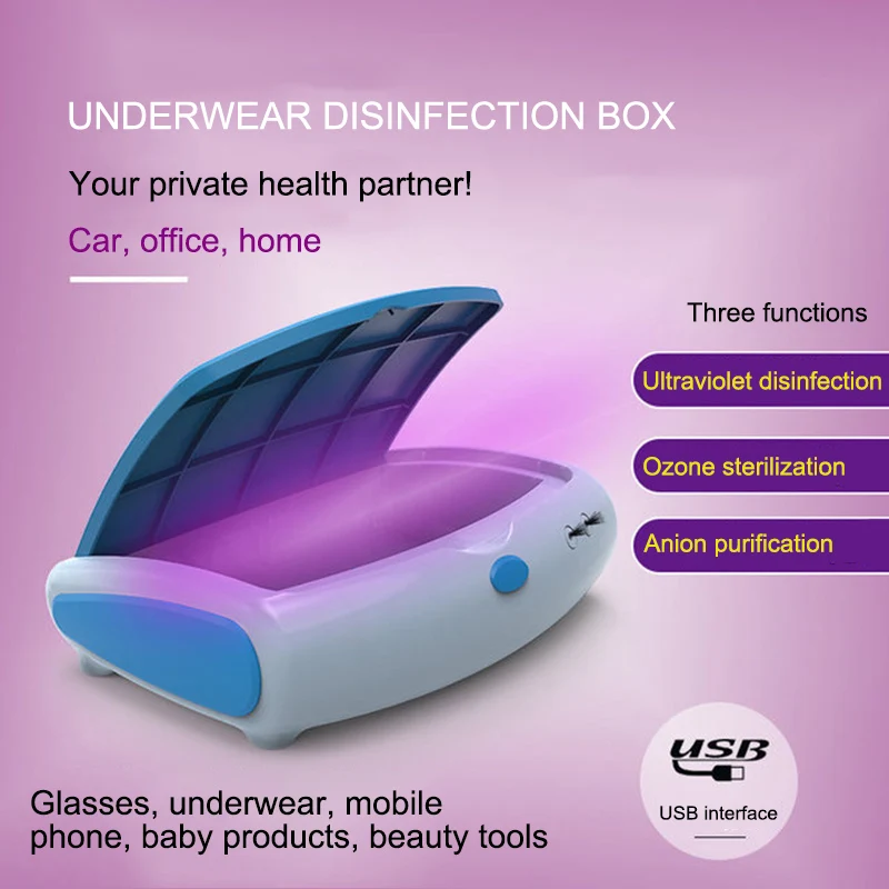 

UV Box Portable Machine Tool for Home Underwear Briefs Underpant Travel High Quality