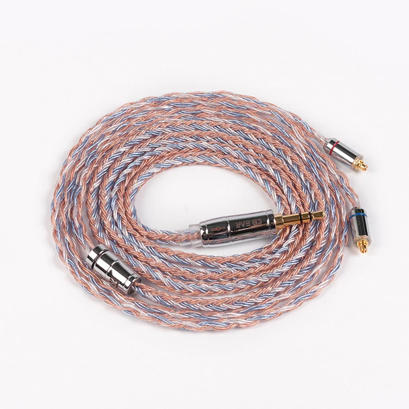 KBEAR 16 Core Upgraded Silver Plated Copper Cable 2.5/3.5/4.4MM With MMCX/2pin/QDC TFZ For KZ ZS10 ZSN Pro ZSX BLON BL-03 V90