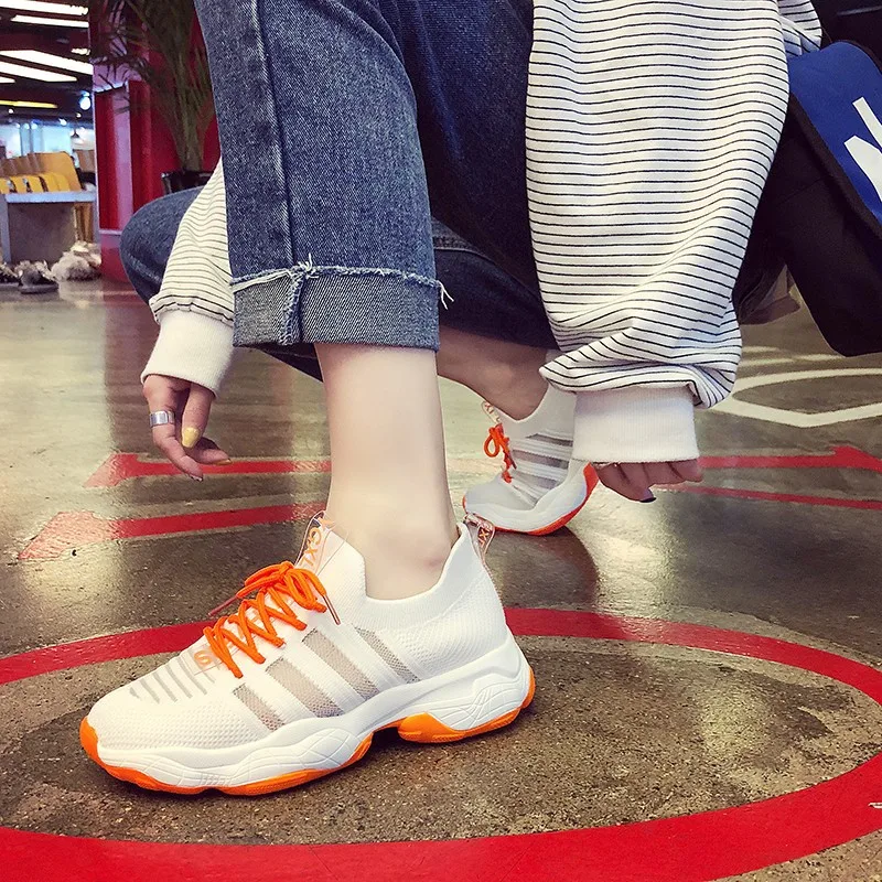 

2019 Summer New Style Korean-style Versatile WOMEN'S Shoes Extra High Platform Anti-slip Hollow out Breathable Student Network R