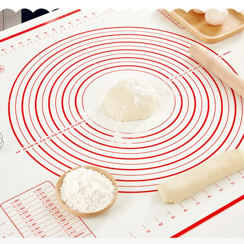 

Silicone Baking Mat Pastry Rolling Kitchen Kneading Dough Mat Tools Thick Non-stick Rolling Mats Pastry Accessories Sheet Pads