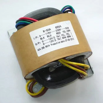

12V 2.7A 12V 2.7A R Core Transformer 65VA copper custom transformer 115-230V input shield output Power supply amplifier