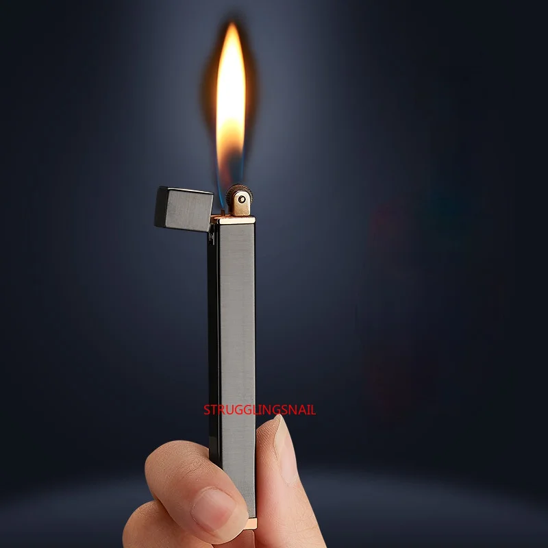Металлическая зажигалка для огня портативная длинная полоска многоразовая