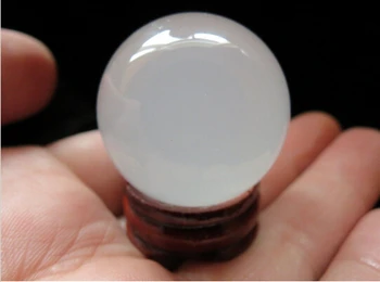 

+++---511+++ king tibetan natural white ice nimbus quartz crystal sphere ball + stand gift