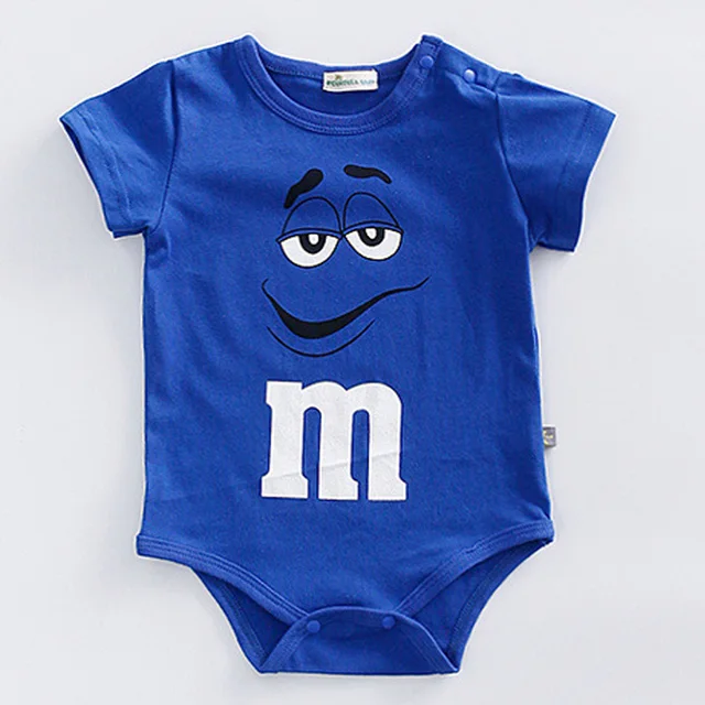 Newborn Baby summer rompers 100% Cotton Infant Body Short Sleeve baby Jumpsuit Cartoon ropa bebe Baby Boy Girl clothes Blue