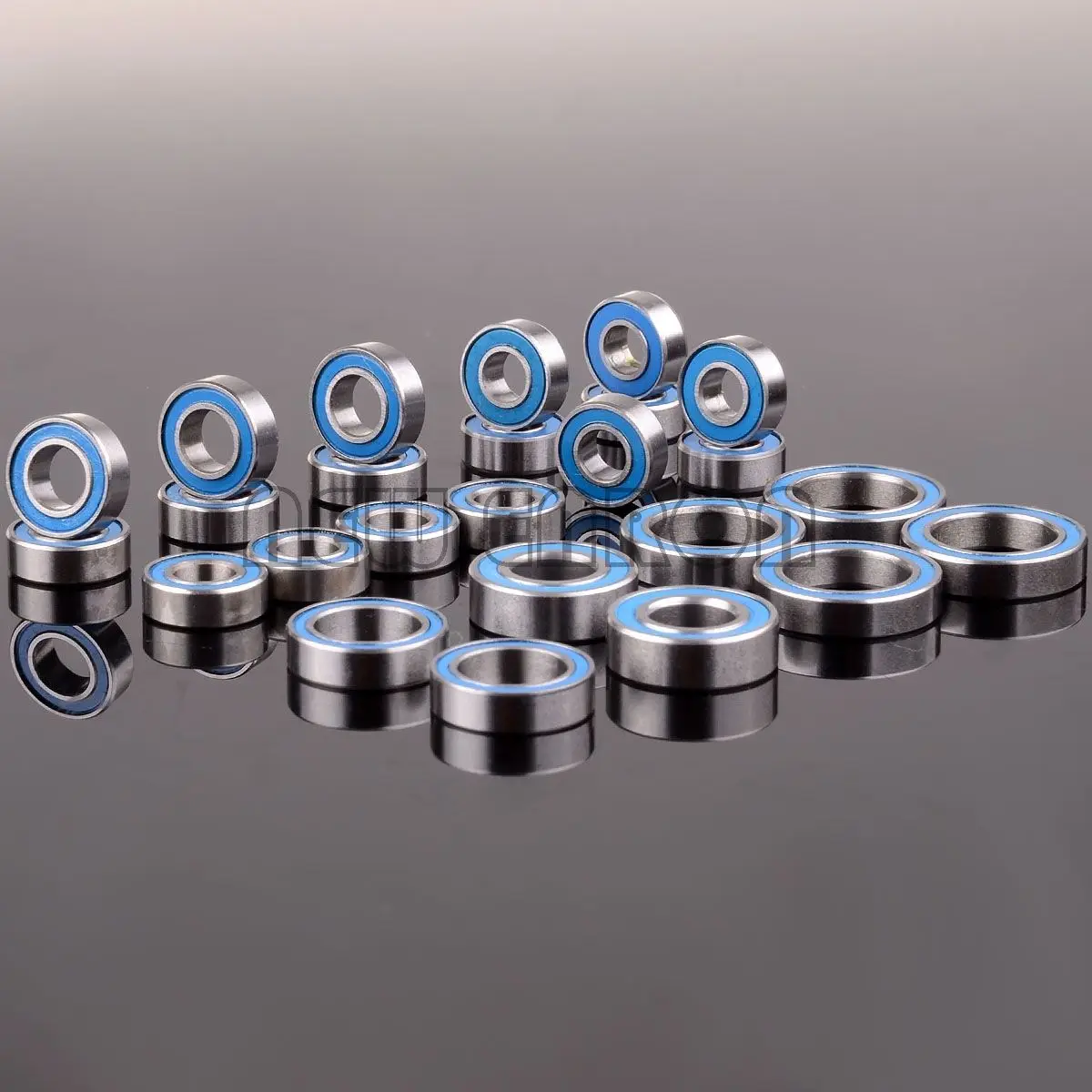Bearing 10 Metric Blue Rubber on Two Sides Ball Bearing Sealed Kit RC