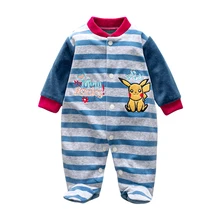 Pyjama d'hiver en coton pour bébé de 0 à 12 mois, ensemble de vêtements unisexe pour nouveau né garçon et fille 