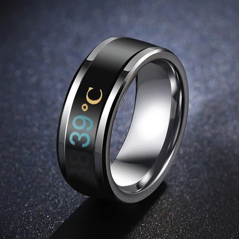 

Wholesale Temperature Ring Titanium Steel Mood Emotion Feeling Intelligent Temperature Sensitive Rings Unisex Waterproof Jewelry