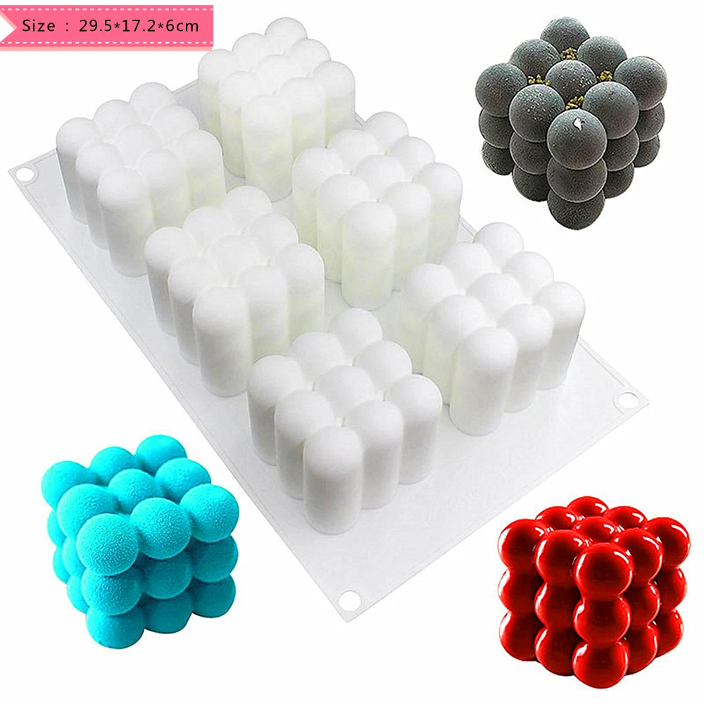 Silicone Cake 3D Rose Heart Mold for DIY Baking Mousse Bread Pizza Layered Pans Ice Cream Cookie Gummy Art Tray |