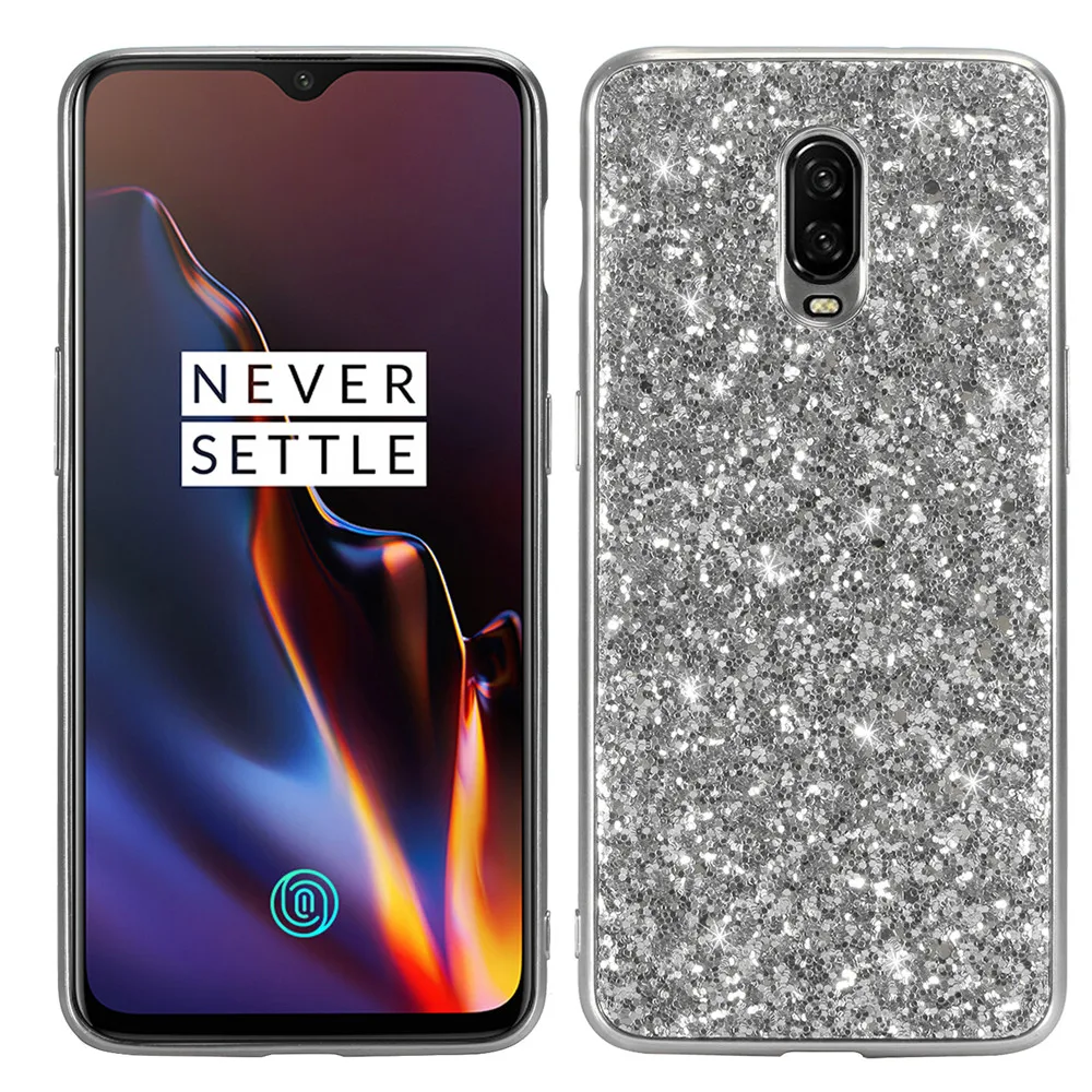 Luxury Bling Glitter Soft TPU Case For oneplus 6T 1+6 T Shining Silicone Phone Back Cover Cases Coque For one plus 6 6T 1+6 Case _04