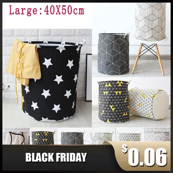 

Clothing Laundry Basket Bag Folding Laundry Baske Clothes Storage Bag Children Toy Storage Bucket Large Capacity 40X50cm