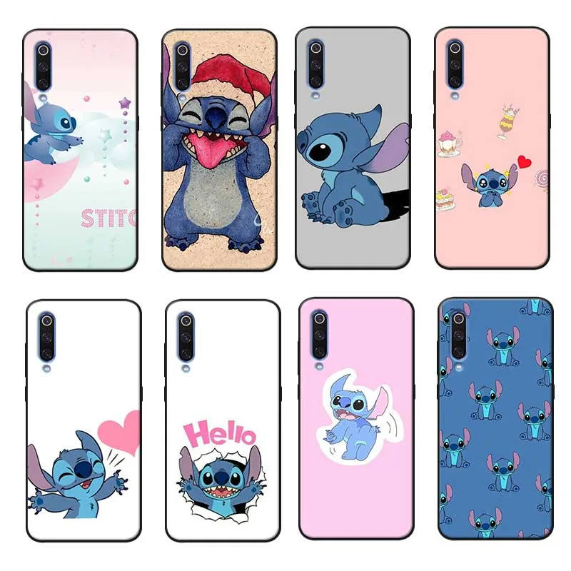 For samsung galaxy a50 a70 a30 a40 a20 s8 s9 s10 plus Clear Soft Silicone Phone Case Funny Stich anime |