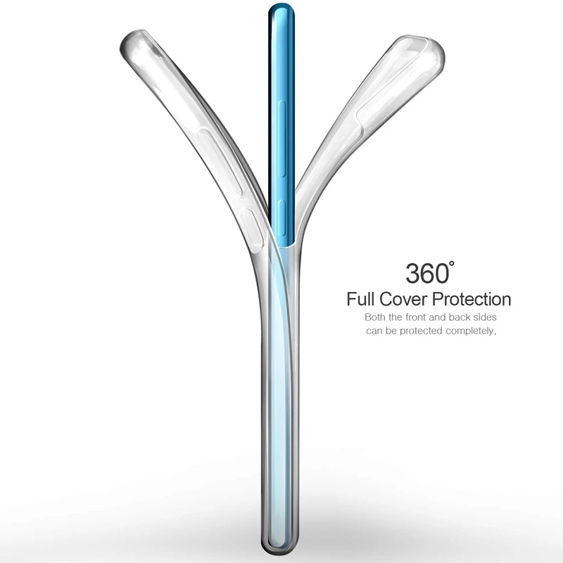 Чехол для huawei Y5 Y6 Prime Y7 P Smart P10 P20 P30 mate 20 Pro Honor 8S 10 Lite 360 мягкий прозрачный