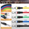11 Pcs Resistance Bands Set Crossfit Training Exercise Yoga Tubes Pull Rope Rubber Expander Elastic Bands Fitness with Carry Bag 3