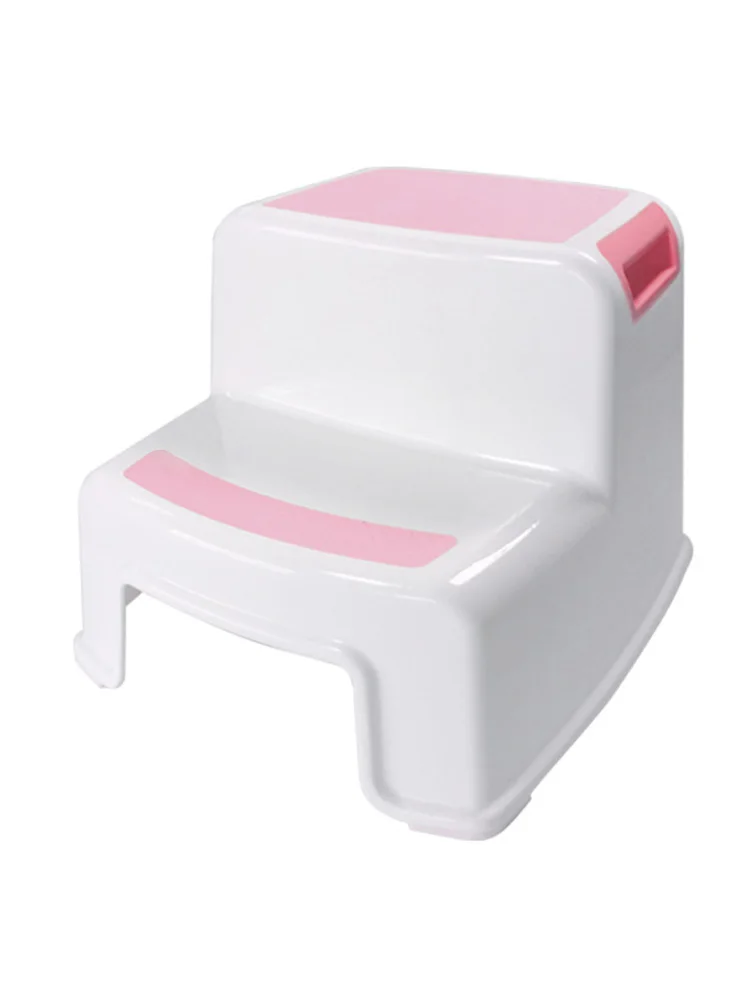 

Children's Non-slip Feet Increase Step Double Stool Baby Wash Bathroom Bathroom Foot Rest Small Bench
