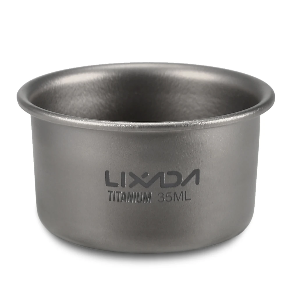 Lixada 1/2/3 шт. уличная мини Ультралегкая титановая чайная чашка столовая посуда для