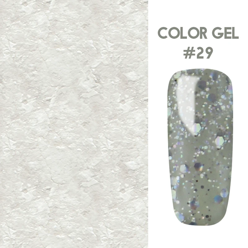 29 Lakimu Newest Colorful Gel Polish Nail Art Semi Permanent Enamel UV LED Gel Varnish Soak Off Nail Polish Manicure Set - Цвет: 29