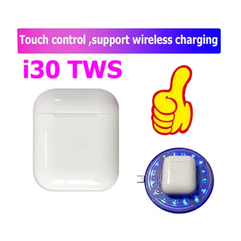 

i30 tws bluetooth earphones wireless stereo touch earbuds sport bass earphones for all somart phone pk i20 i60 i80 i10 i100 tws