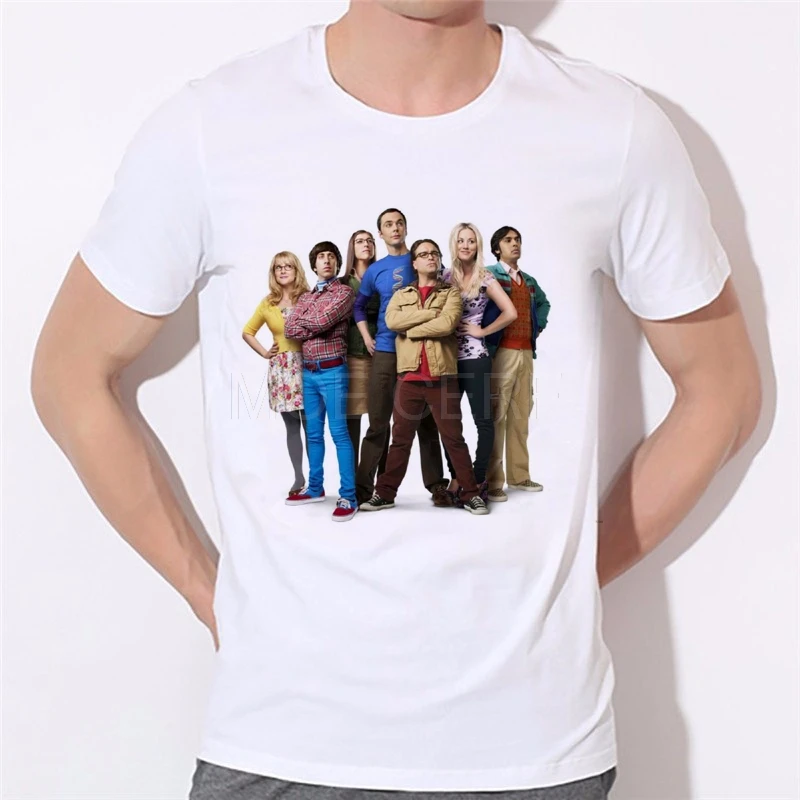 The Big Bang Theory Geek модная футболка с принтом Мужская креативная Повседневная