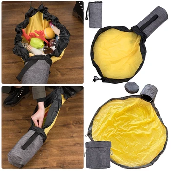 

1.5/0.5M Capacity Portable Toy Storage Bag Play Mat Toys Organizer Practical Storage Container Home Supplies Toys Clean-Up Bags