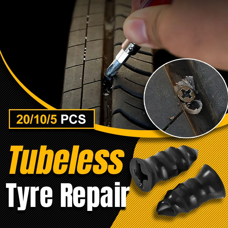 Vacuum Tyre Repair Nail For Motorcycle Tubeless Tyre Repair Rubber Nails Self-tire Repair Tire Film Nail Size S/L