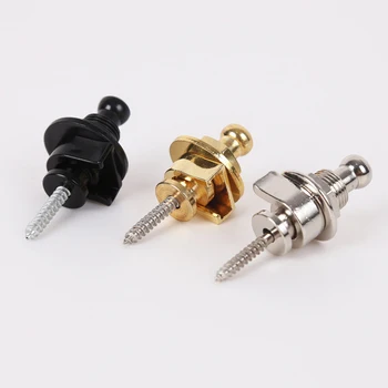 

3Pcs Guitar Strap Button Locks Non-slip Electric Acoustic Guitar Bass Strap Buckles Guitar Acessories