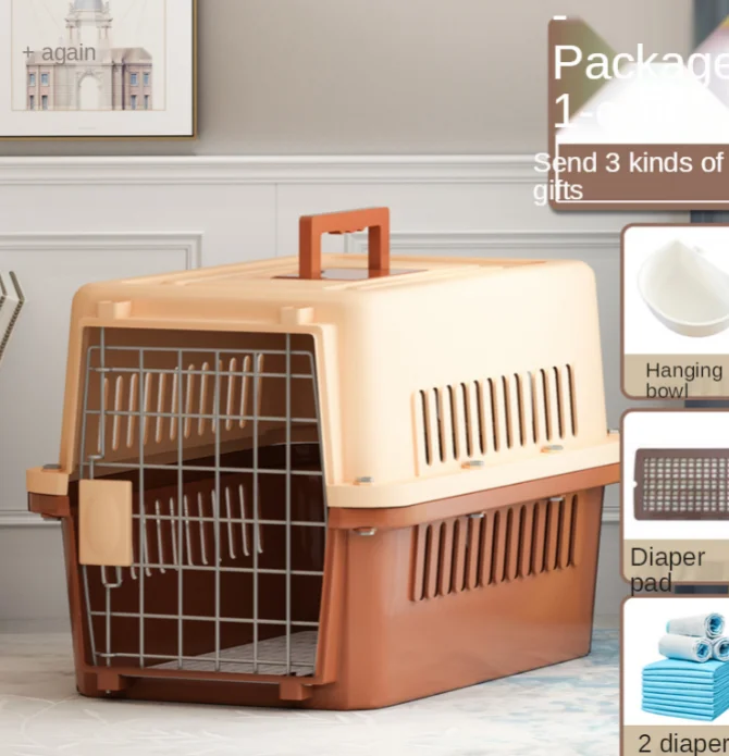 IATA Plastic Airline Shipping Approved Dog Transport Box Pet Cages Bag  Carrier And Travel Crates Kennel - AliExpress