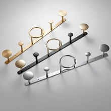Row Hooks Clothes Coat Towel Rack Hangers Hooks Door Wall Hanging Stainless Steel Kitchen Storage Tools Bathroom Storage Holder