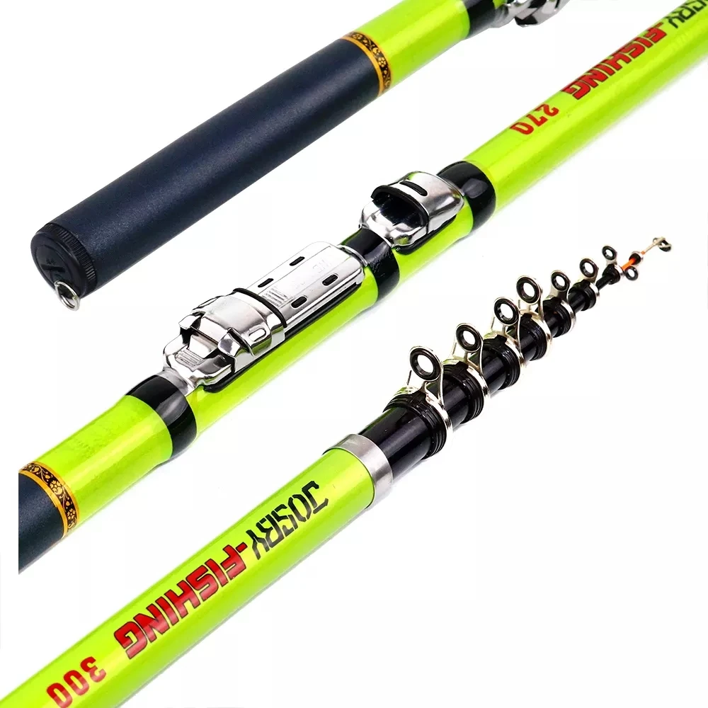 3.0/2.7/2.4/2.1/1.8/1.5M Feeder Carbon Fiber Fishing Rod Rock Telescopic Spinning Ultralight Mini Reel Seat Portable Pesca