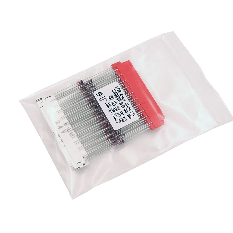 1/2w 0.5W Zener Diode 3.3-30V 14values*10pcs=140pcs  Assorted Assortment Set New electronic diy kit
