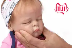 Живой мягкий твердый силикон Reborn Girl Baby реалистичный 21 ''Новорожденный Bebe кукла подарок Reborn Baby