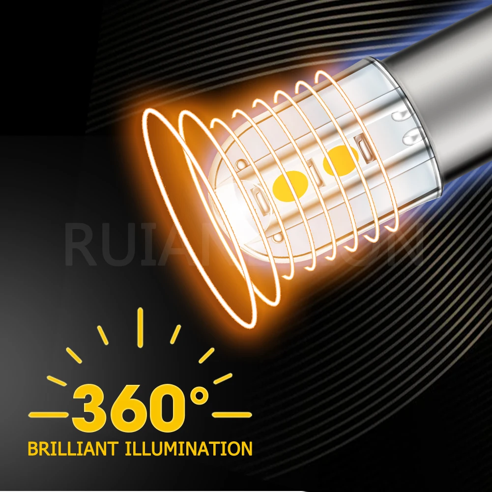 RUIANDSION 4Pcs T4W BA9S 120V LED E10 Screw 100Lm Power Save Machine Indicator Light Replacement Bulb 3030SMD 6000K Warm White