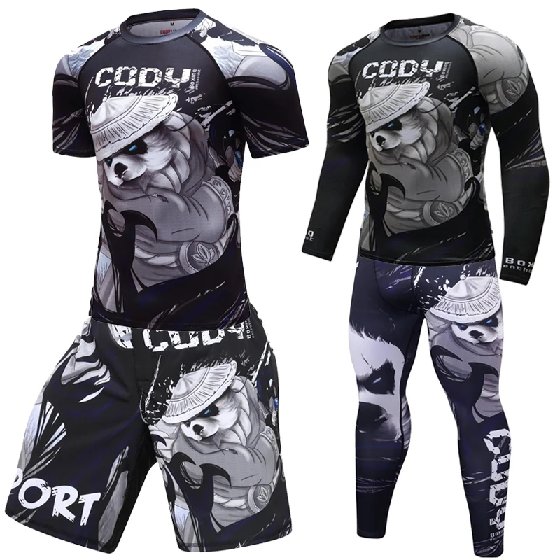 Tracksuit Men Sportswear Compression Sport Suits Running Sets Clothes Sports Joggers Training Gym Fitness Tracksuits Running Set