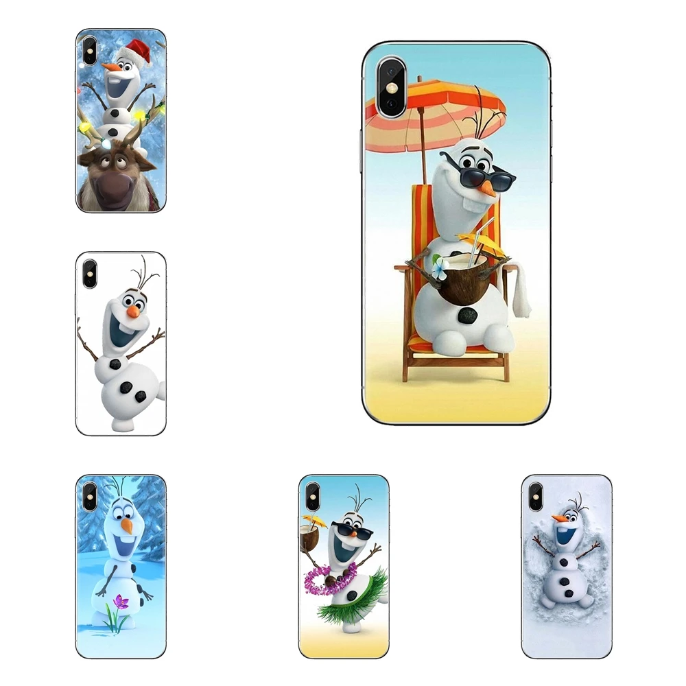 

Snowflakes Stars Snowman Olaf Soft Transparent Shell Cases For iPod Touch Apple iPhone 4 4S 5 5S SE 5C 6 6S 7 8 X XR XS Plus MAX