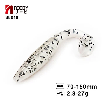 

S8019 fishing lure Soft Bait 6Pcs 70mm 2.8g 10Colors Noeby Fishing Lure plastic Baits Wobblers Pesca shad smell worm hunthouse