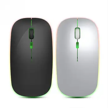 

1600dpi USB Receiver Wireless Mouse Desktop PC Colorful Lighting Gaming 2.4GHz Ultra Thin Rechargeable For Laptop Optical