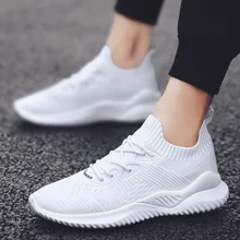 Летняя дышащая тканая мужская обувь из сетчатого материала повседневная обувь универсальная спортивная обувь из сетчатого материала в Корейском стиле г. Мужская модная обувь Новинка S