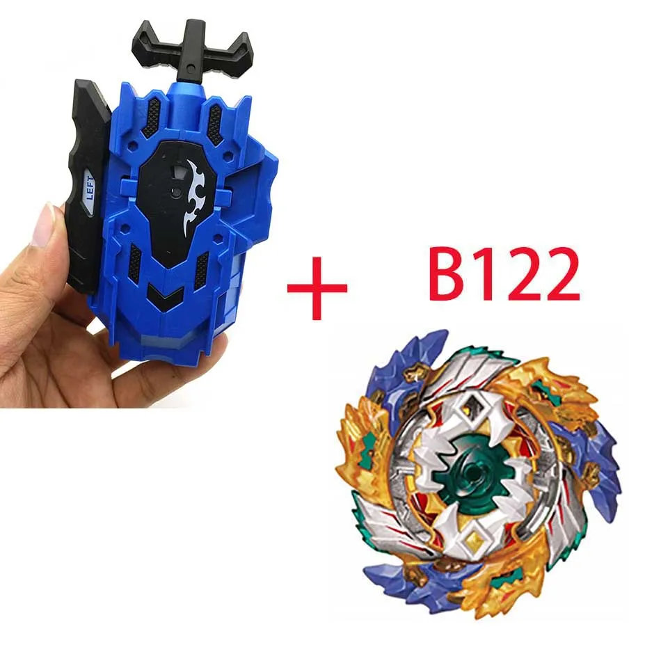 Спиннинг Bayblade BURST B-104 B-105 с средство для запуска Beyblade Bay blade металл пластик Fusion 4D Подарочные игрушки для детей - Цвет: B122