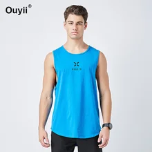 Мужская спортивная майка без рукавов Быстросохнущий облегающий жилет для бега марафон рубашки для тренировки дышащая Спортивная одежда для зала, фитнеса